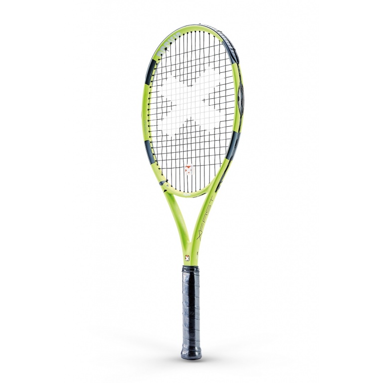 Pacific Tennis Racket BXT X Fast ULT Ultra Lite 100in/260g lime/grey - strung -